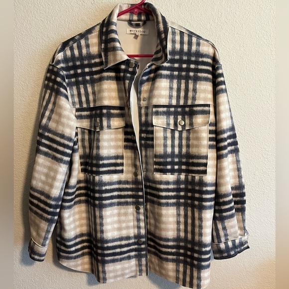 Workshop Republic Clothing Tops - Workshop Faux Leather Shirt Size Small